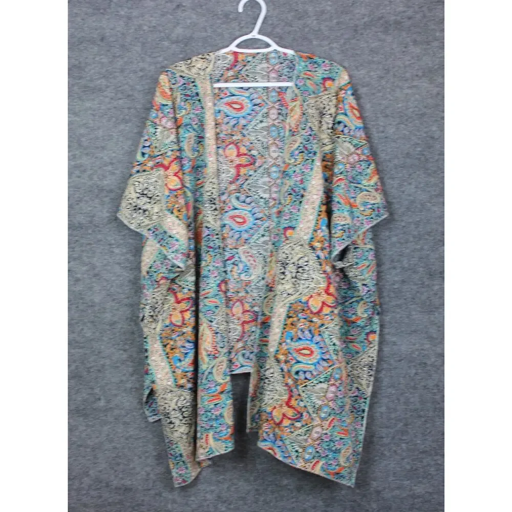 Women's‎ Kimono Cover-Up One-Size Paisley Print Multi Color